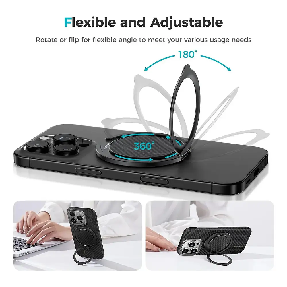 Holder Parante Benks Kevlar (mag) Para iPhone 15 Pro Max 6.7 / iPhone 15 Pro 6.1 / iPhone 15 Normal 6.1 / iPhone 15 Plus 6.7 3