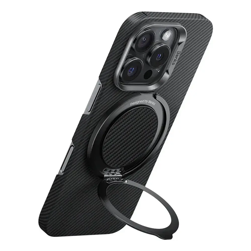 Holder Parante Benks Kevlar (mag) Para iPhone 15 Pro Max 6.7 / iPhone 15 Pro 6.1 / iPhone 15 Normal 6.1 / iPhone 15 Plus 6.7 7