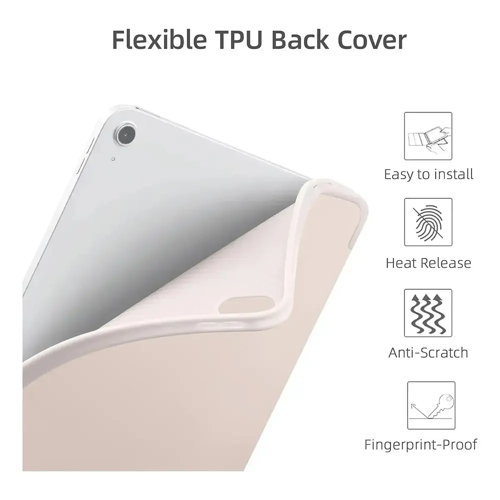Funda Smart Case Para Ipad Air 11 M4 Chip (2026) A3459 A3460 A3463 Sand 6