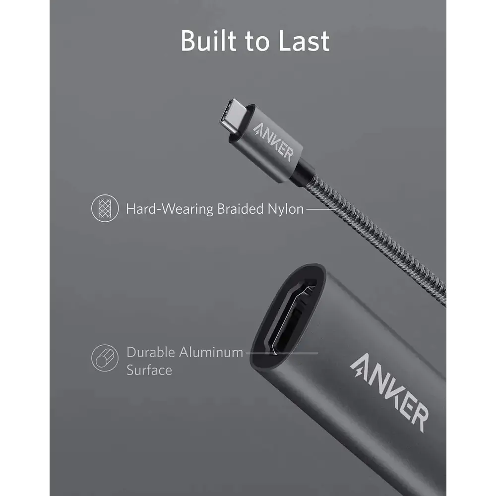 Adaptador Anker Hdmi Usb C Para iPhone 16 Pro Max 6.9 | iPhone 16 Pro 6.3 | iPhone 16 Normal 6.1 | iPhone 16 Plus 6.7 2