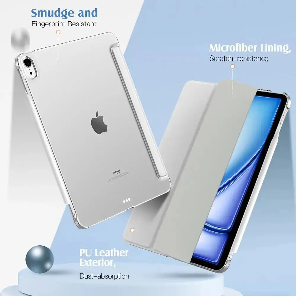 Smart Case Moko Para Ipad Air 11 M4 Chip (2026) A3459 A3460 A3463 Apricot 3