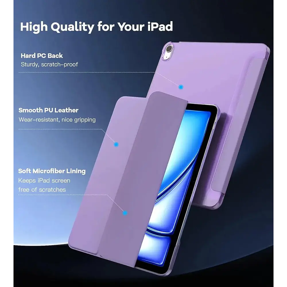Smart Case Moko Para Ipad Air 13 M4 Chip (2026) A3461 A3462 A3464 Taro Purple 4