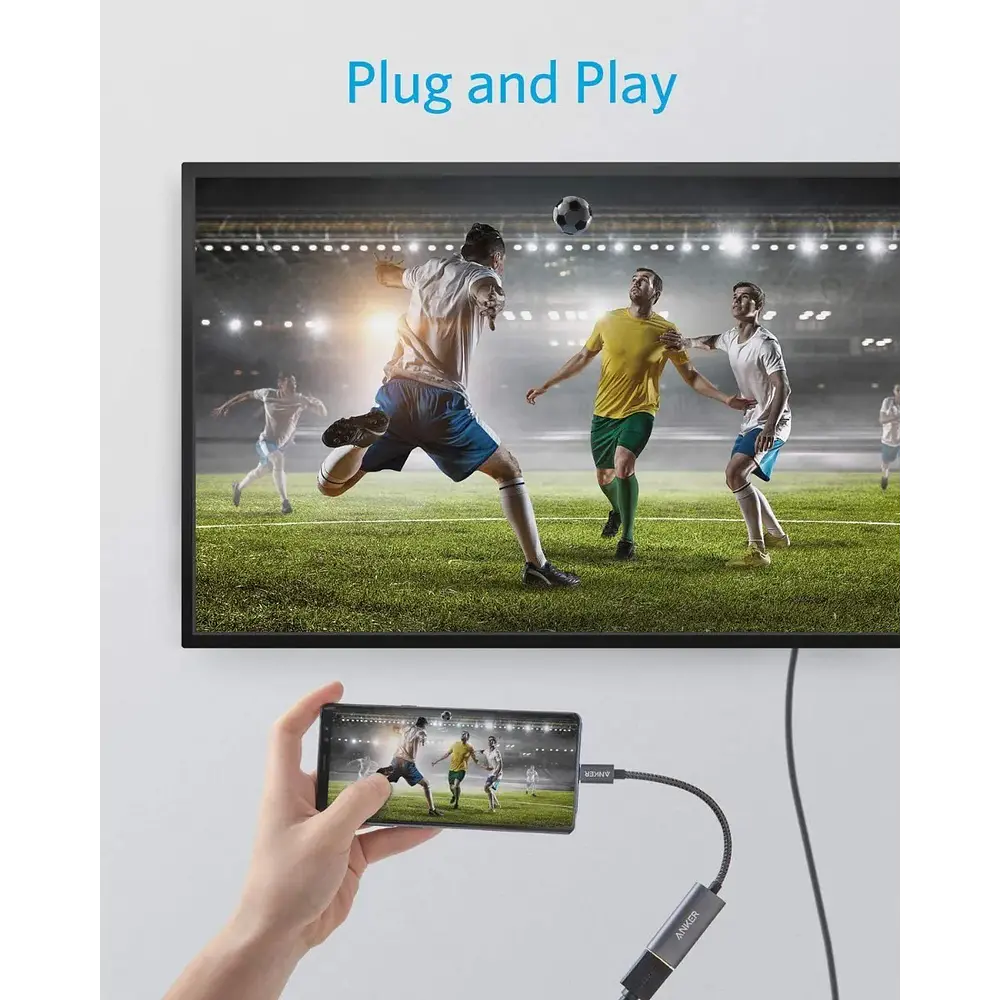 Adaptador Anker Hdmi Usb C Para Galaxy S26 Plus Ultra Edge 7