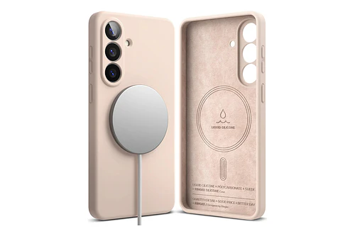 Case Ringke Silicone (mag) Para Galaxy S26 Normal Pink Sand