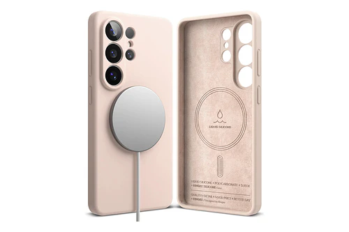Case Ringke Silicone (mag) Para Galaxy S26 Ultra Pink Sand