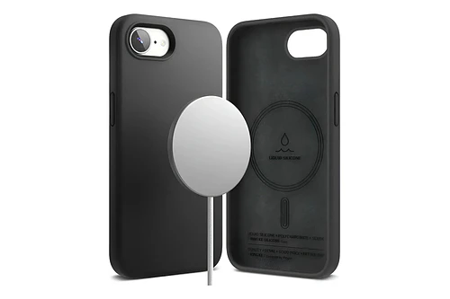 Case Ringke Silicone (mag) Para Iphone 17e (2026) Negro