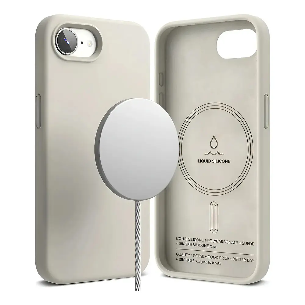 Case Ringke Silicone (mag) Para Iphone 17e (2026) Stone 1