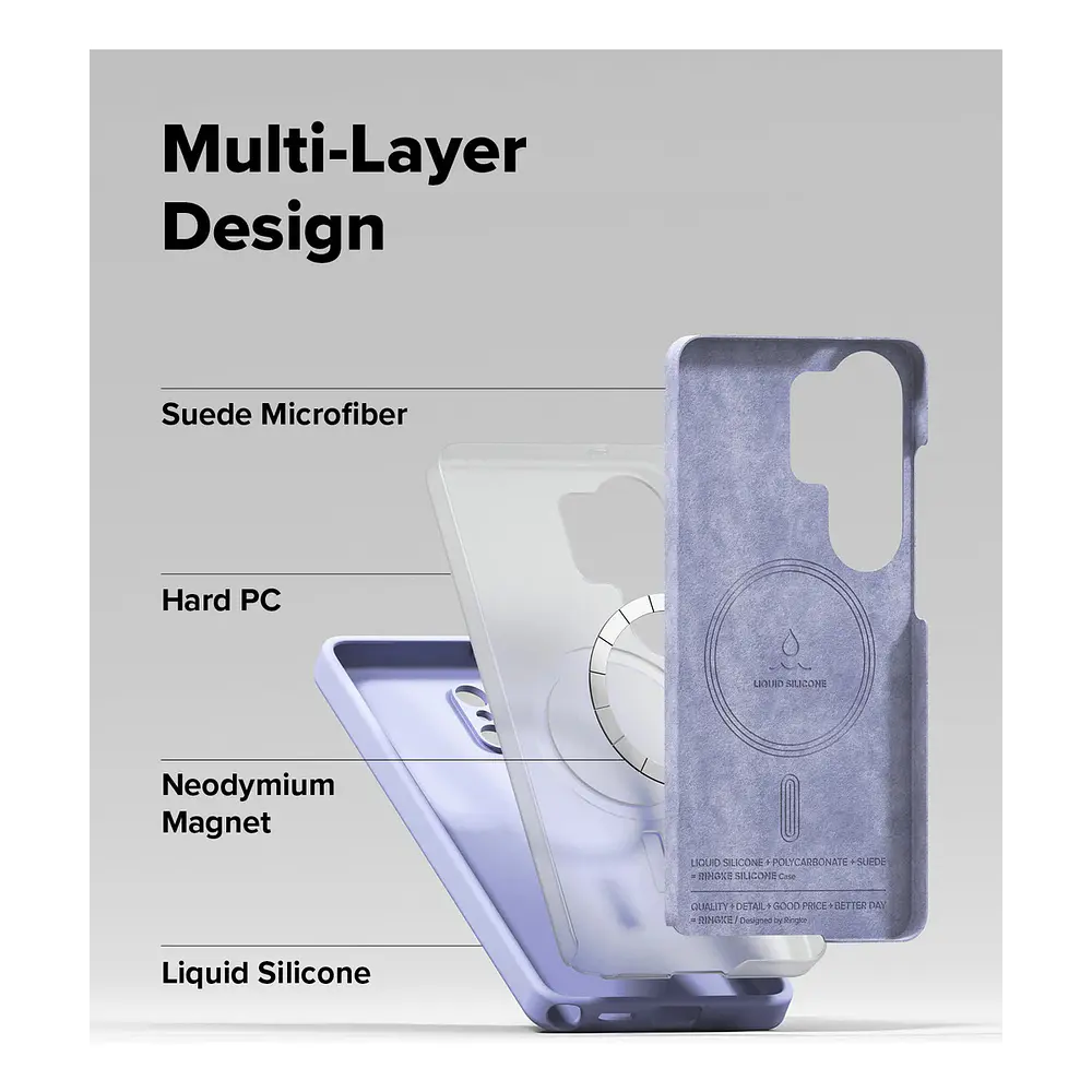 Case Ringke Silicone (mag) Para Galaxy S26 Ultra Lavender 3