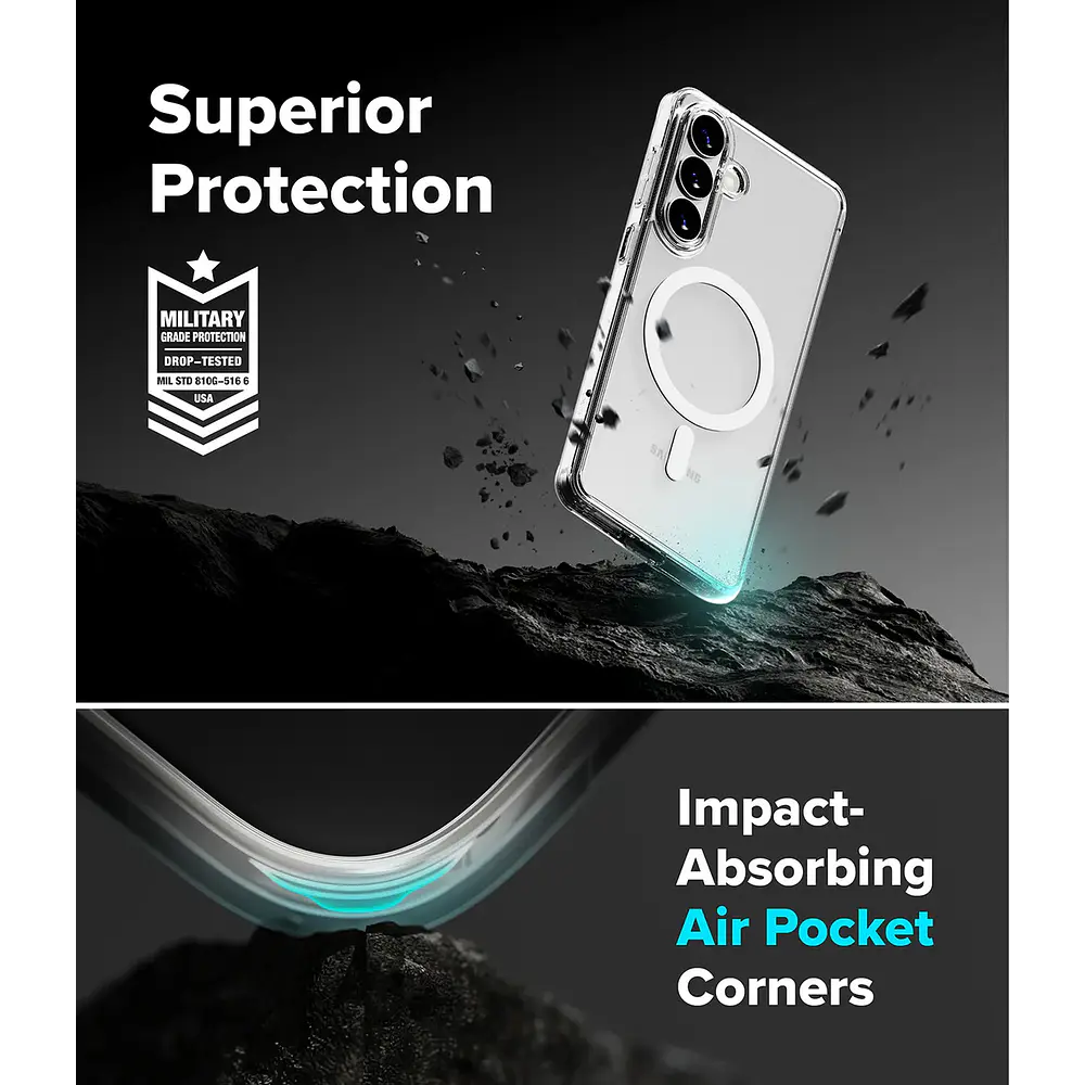 Case Ringke Fusion (mag) Para Galaxy S26 Normal Clear 6