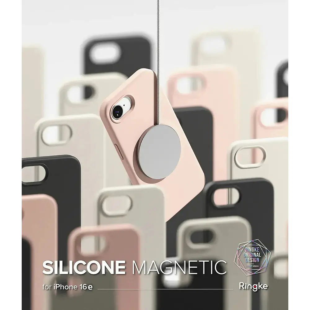 Case Ringke Silicone (mag) Para Iphone 17e (2026) Pink 3