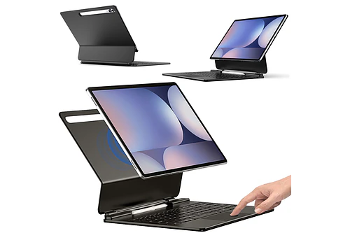 Case Con Teclado Magnético Para Galaxy Tab S11 Ultra X930 (2025)