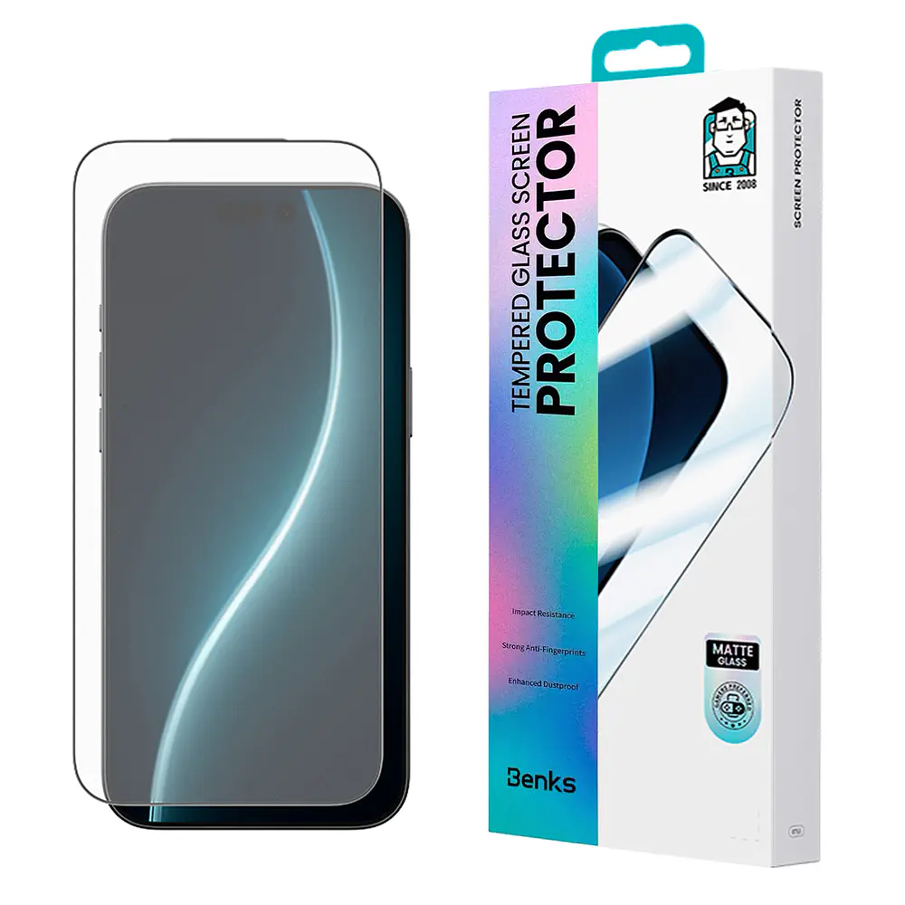 Mica D Vidrio Mate Benks Joytouch Para Iphone 17 Normal 6.3 1