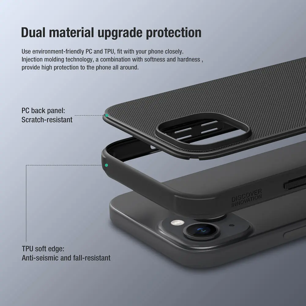 Case Thin Fit Delgado Mate Para iPhone 15 Normal 6.1 Negro 8
