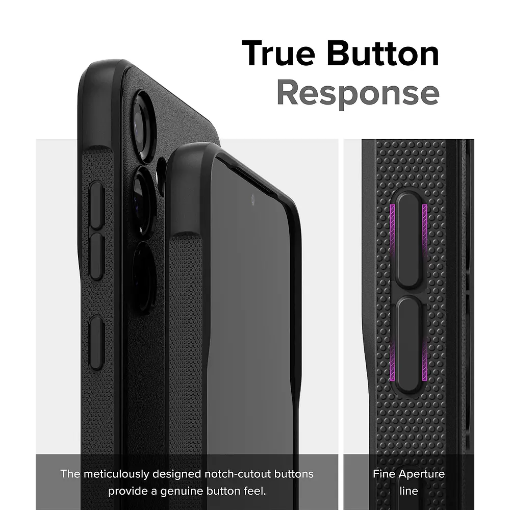 Case Delgado Ringke Onyx Para Galaxy S24 Plus - Mate Black 6