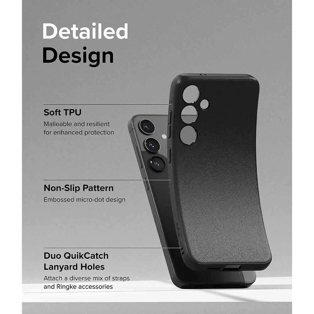 Case Delgado Ringke Onyx Para Galaxy S24 Plus - Mate Black 9