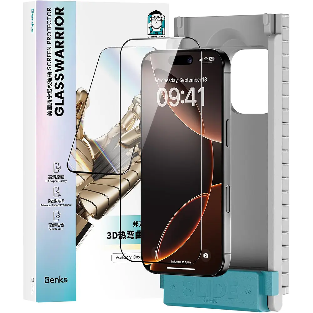 Mica Protector Pantalla Benks Zafiro iPhone 16 Pro Max 6.9 1