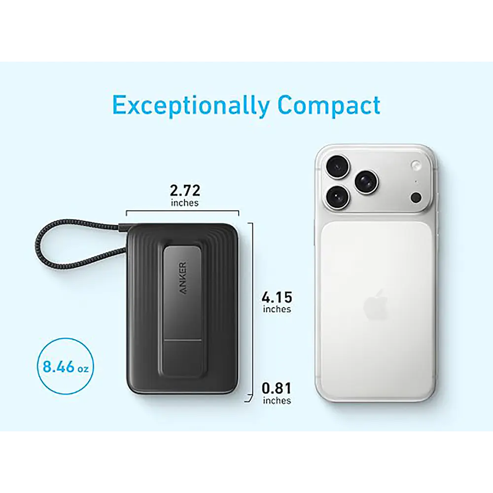 Anker Zolo Power Bank 30W Batería Externa Magnética (mag) 10000MAh Para iPhone Galaxy 7