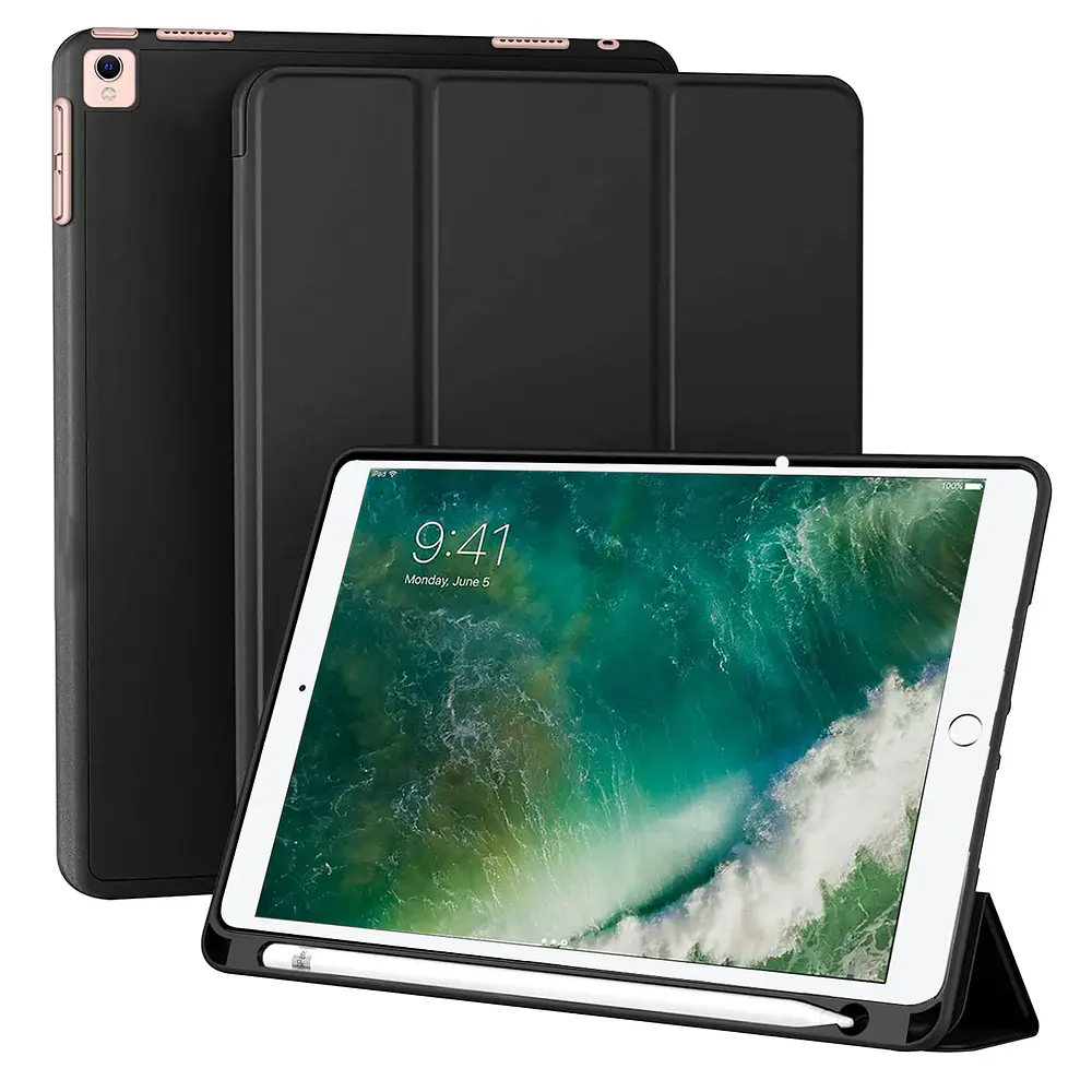 Smart Case Para iPad Pro 10.5 A1701 A1709 / iPad Air 3 10.5 A2123 A2152 Negro (Con Portalápiz) 1