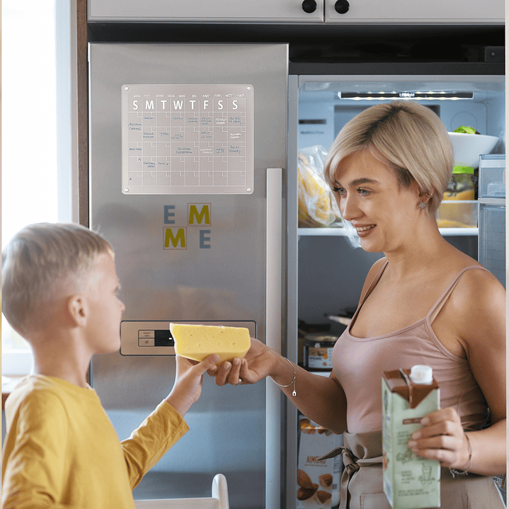 Pizarra Calendario Mensual Magnética Para Refrigerador 6