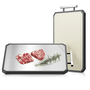 Tabla De Picar Para Cortar Doble Cara En Acero Inoxidable