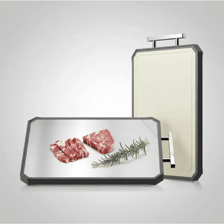 Tabla De Picar Para Cortar Doble Cara En Acero Inoxidable 3