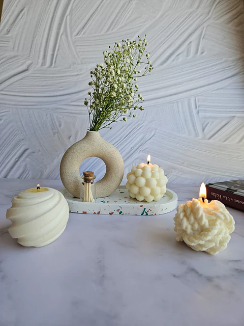 Pack Triple de Velas Aromáticas Decorativas