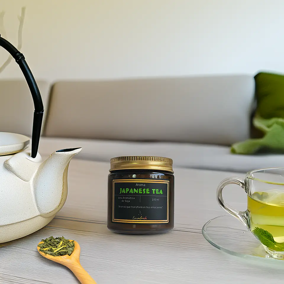 🍵 Vela Aromática Japanese Tea 2