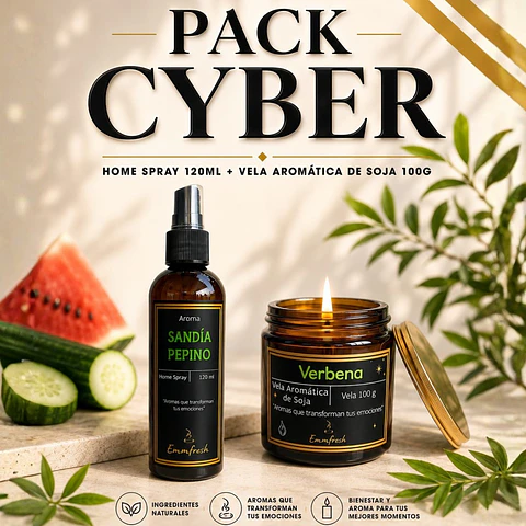 Home Spray Sandía Pepino + Vela Aromática Verbena
