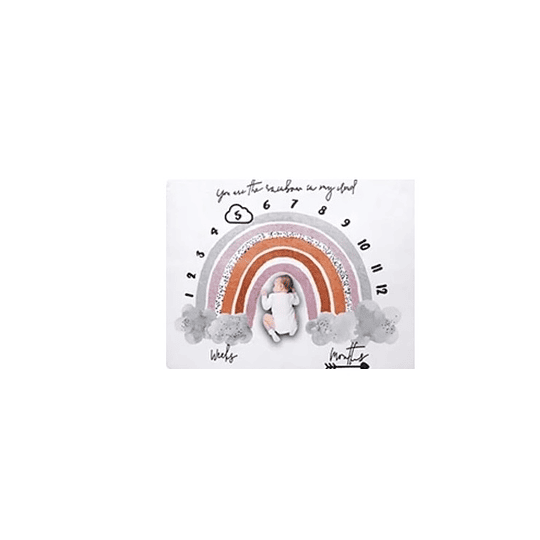 Manta de muselina para fondo de fotografía para crecimiento del bebé