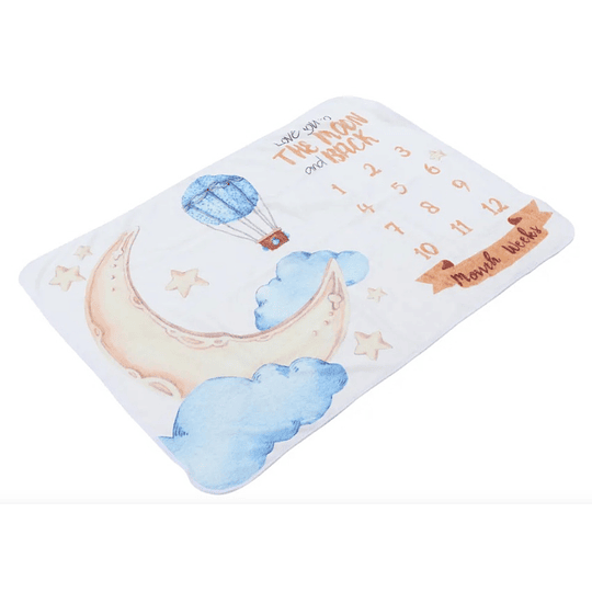 Manta de muselina para fondo de fotografía para crecimiento del bebé