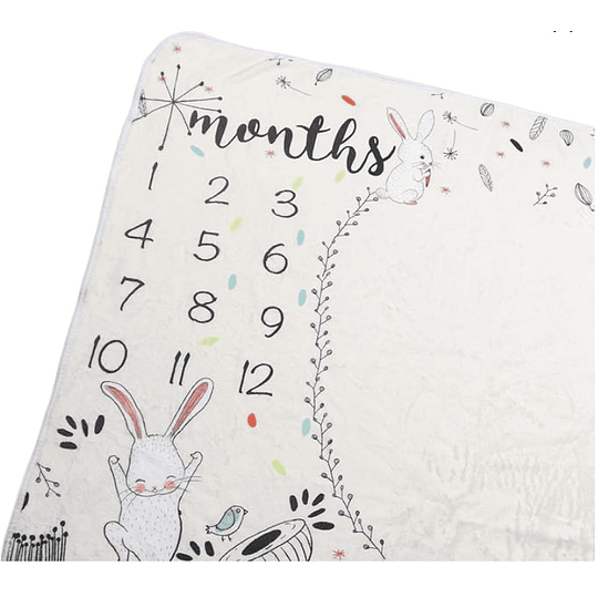 Manta de muselina para fondo de fotografía para crecimiento del bebé