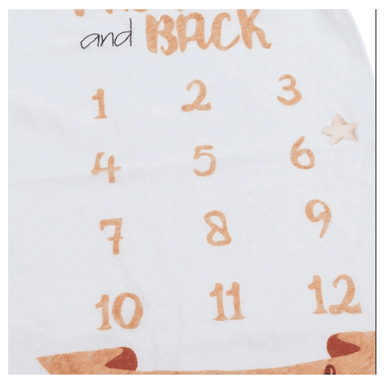 Manta de muselina para fondo de fotografía para crecimiento del bebé