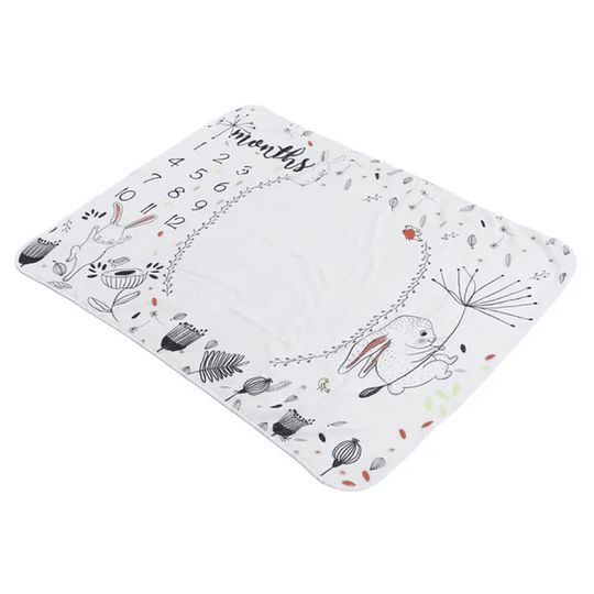 Manta de muselina para fondo de fotografía para crecimiento del bebé