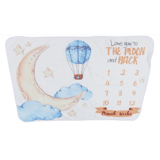 Manta de muselina para fondo de fotografía para crecimiento del bebé