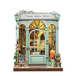  Book Nook Miniatura 3D  Elysee Florist