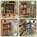  Book Nook Miniatura 3D  Elysee Florist