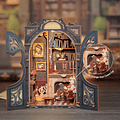  Book Nook Miniatura 3D  Count Cat