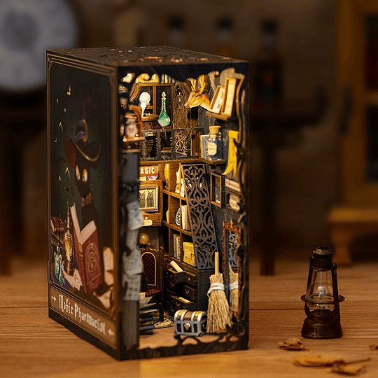  Book Nook Miniatura 3D  Magic Pharmacist
