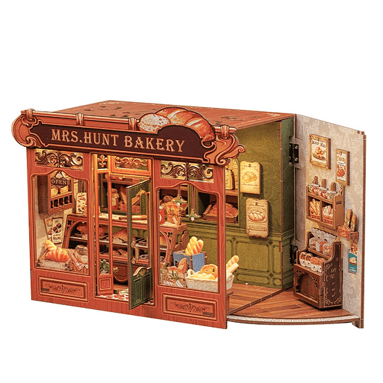  Book Nook Miniatura 3D  Mr Hunt Backery