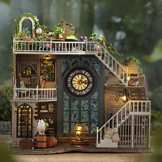 Puzzle Dollhouse Book Nook 3D Magic House