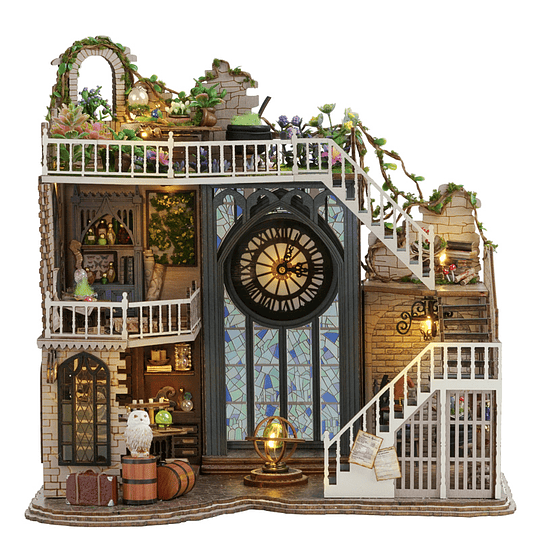 Puzzle Dollhouse Book Nook 3D Magic House
