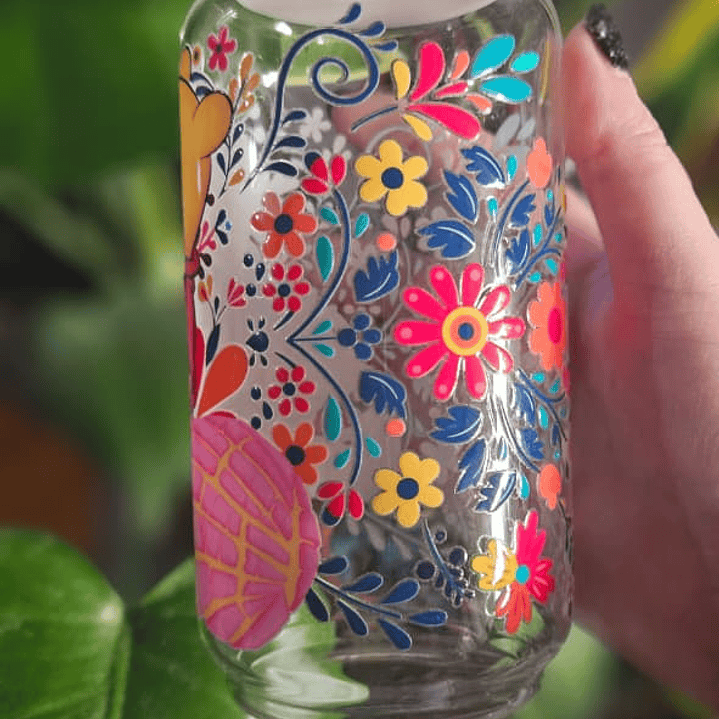 Vaso de Vidrio con Tapa de Bambú y Bombilla – Winnie the Pooh 530 ml ✨🐻🍯 3