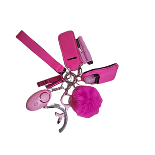 Set de Llaveros de Seguridad – Fucsia ✨🔐