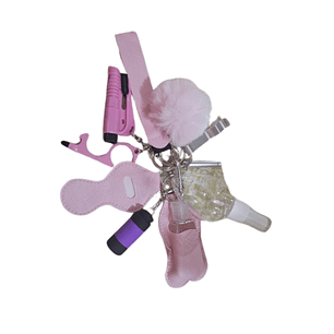 Set de Llaveros de Seguridad – Rosado ✨🔐