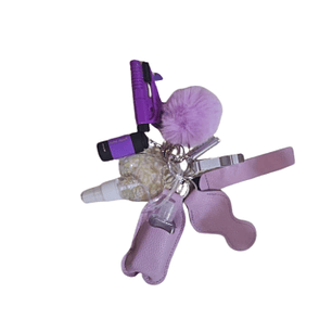 Set de Llaveros de Seguridad – Morado ✨🔐