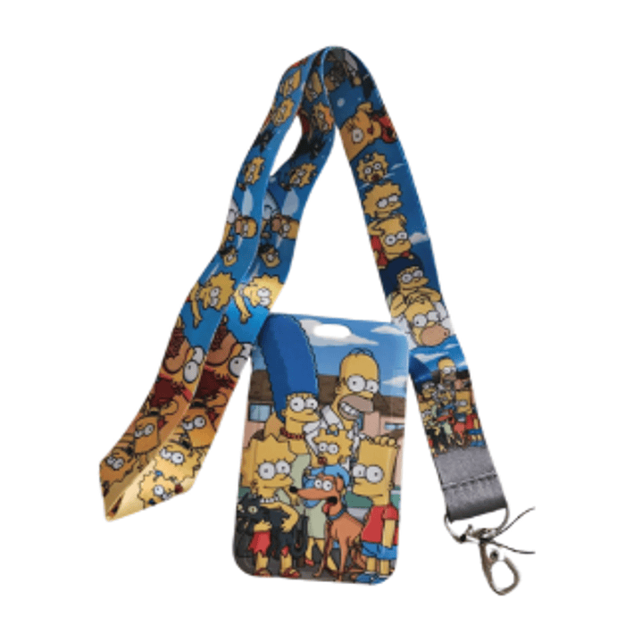 Lanyard Porta Credencial Los Simpsons ✨🍩 1