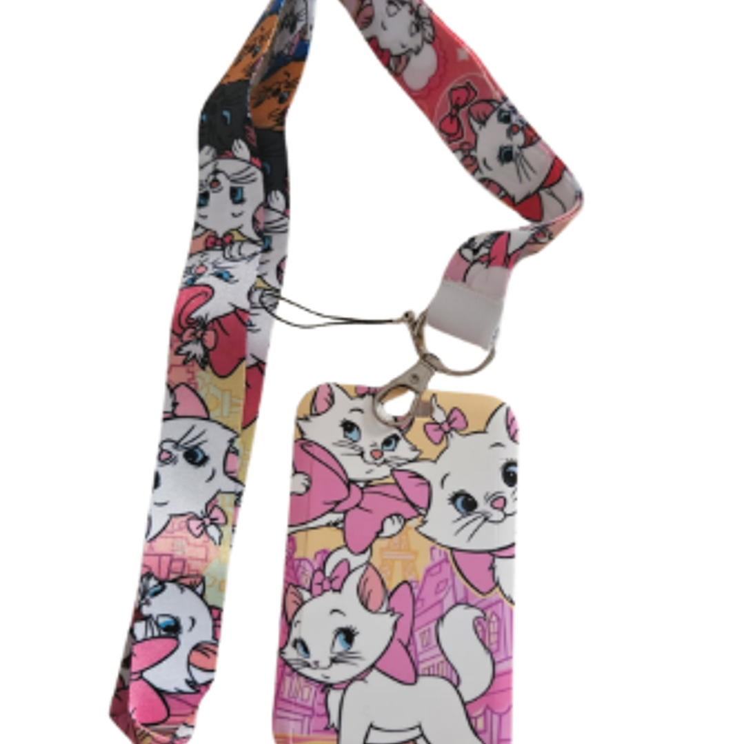 ✨ Lanyard Porta Credencial Marie – Los Aristogatos ✨ 1