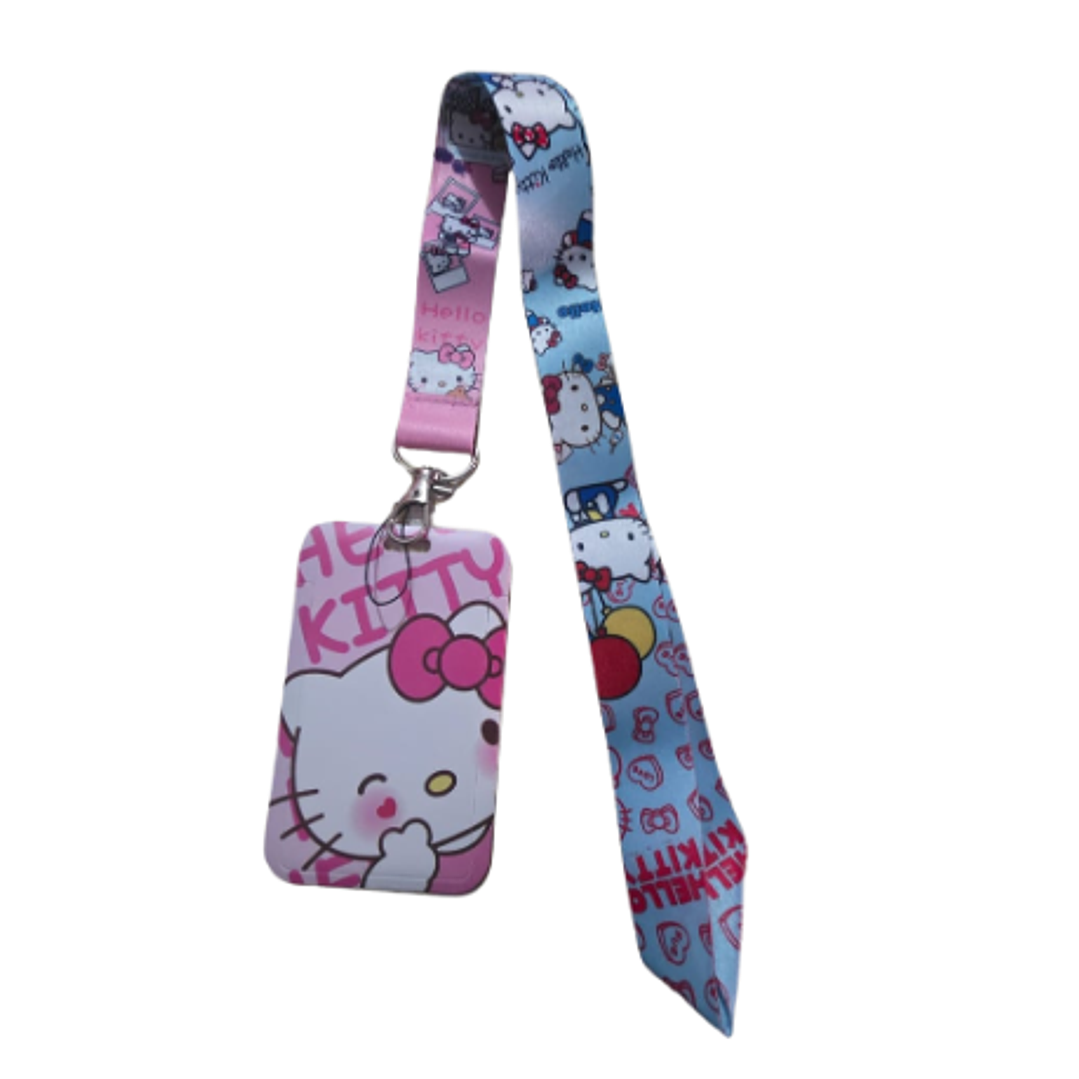 Lanyard Porta Credencial Hello Kitty Rosado ✨💗 1