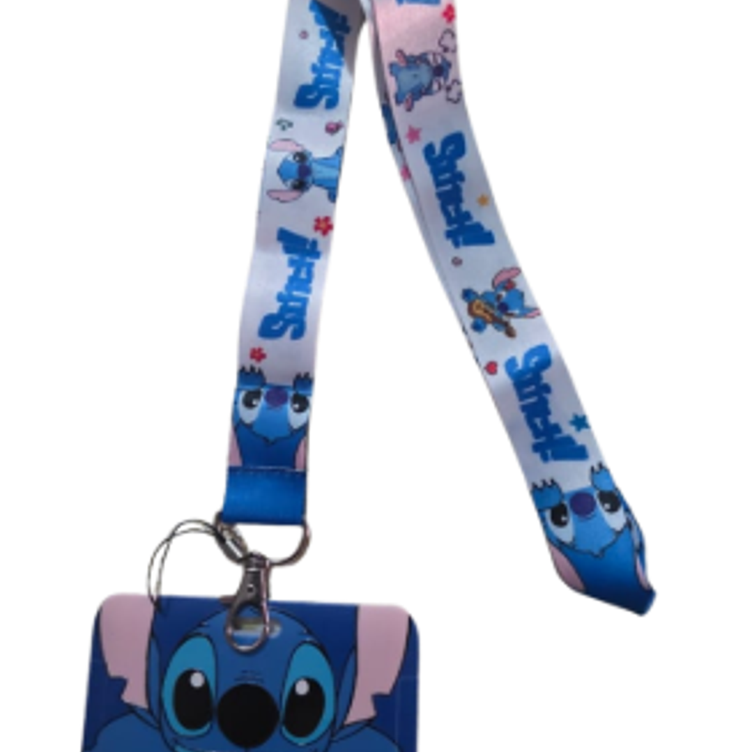 Porta Credencial Stitch carita 💙 1