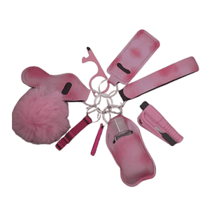 Set de Llaveros de Seguridad Rosa 💗
